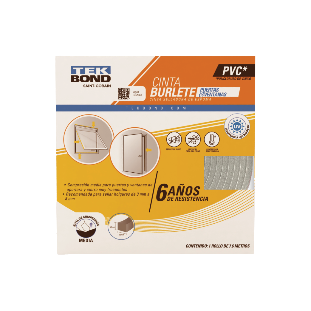 Cinta Burlete PVC