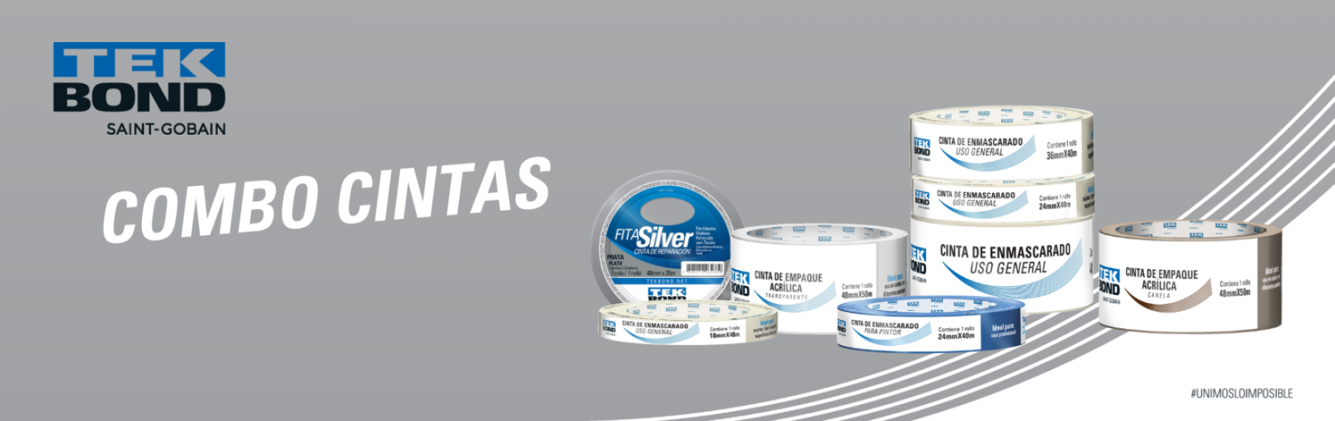 Combo Cintas Tekbond